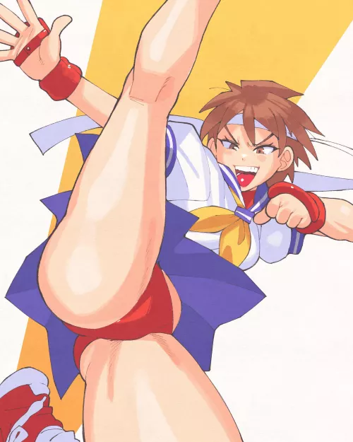 Sakura [Street Fighter] by NotSuitedForWoona