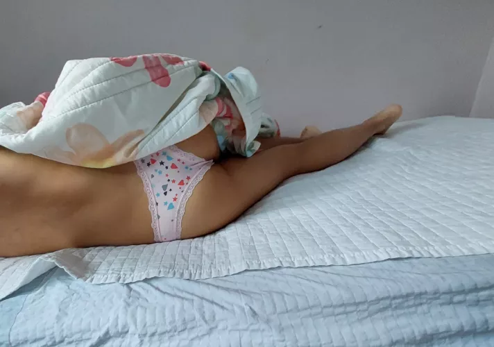 I have a habit of sleeping in just my undies and my roommate walked in on me like this >.< If you were him, what would you think or say? by thongbabe99