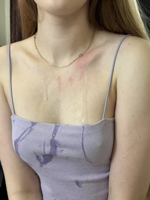 It's so nice to have cum dripping down between your tits by nicolefairy