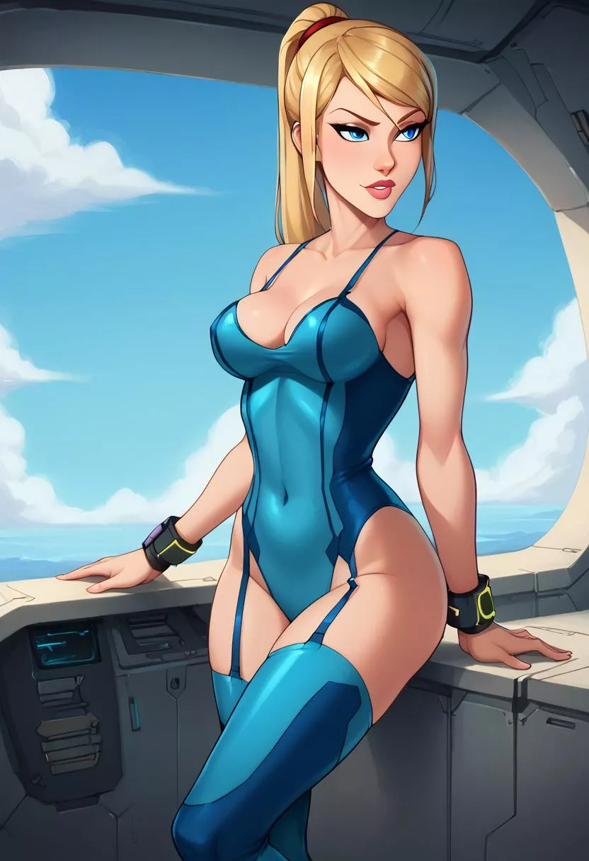Samus on dress down Friday (ai) posted by Disastrous-Wasabi744