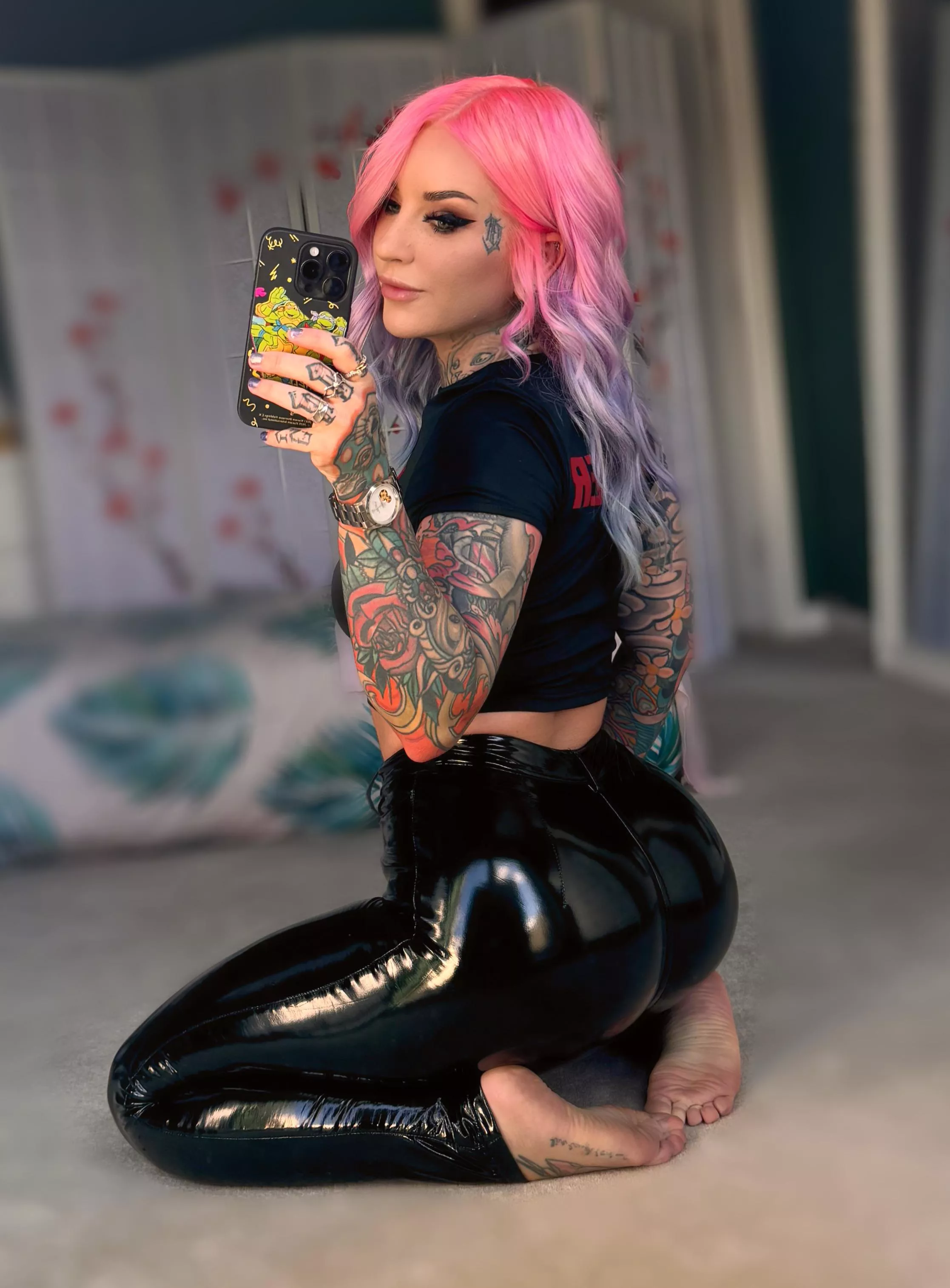 So you like my new shiny pants? posted by laikasuicide