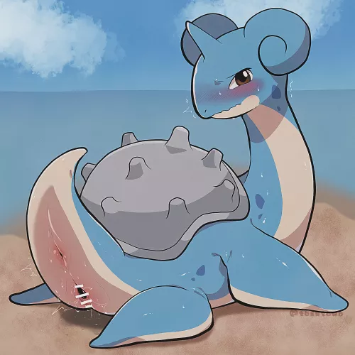 Stranded Lapras! (tbsktbwa) [F]  by PokeGirlChriz