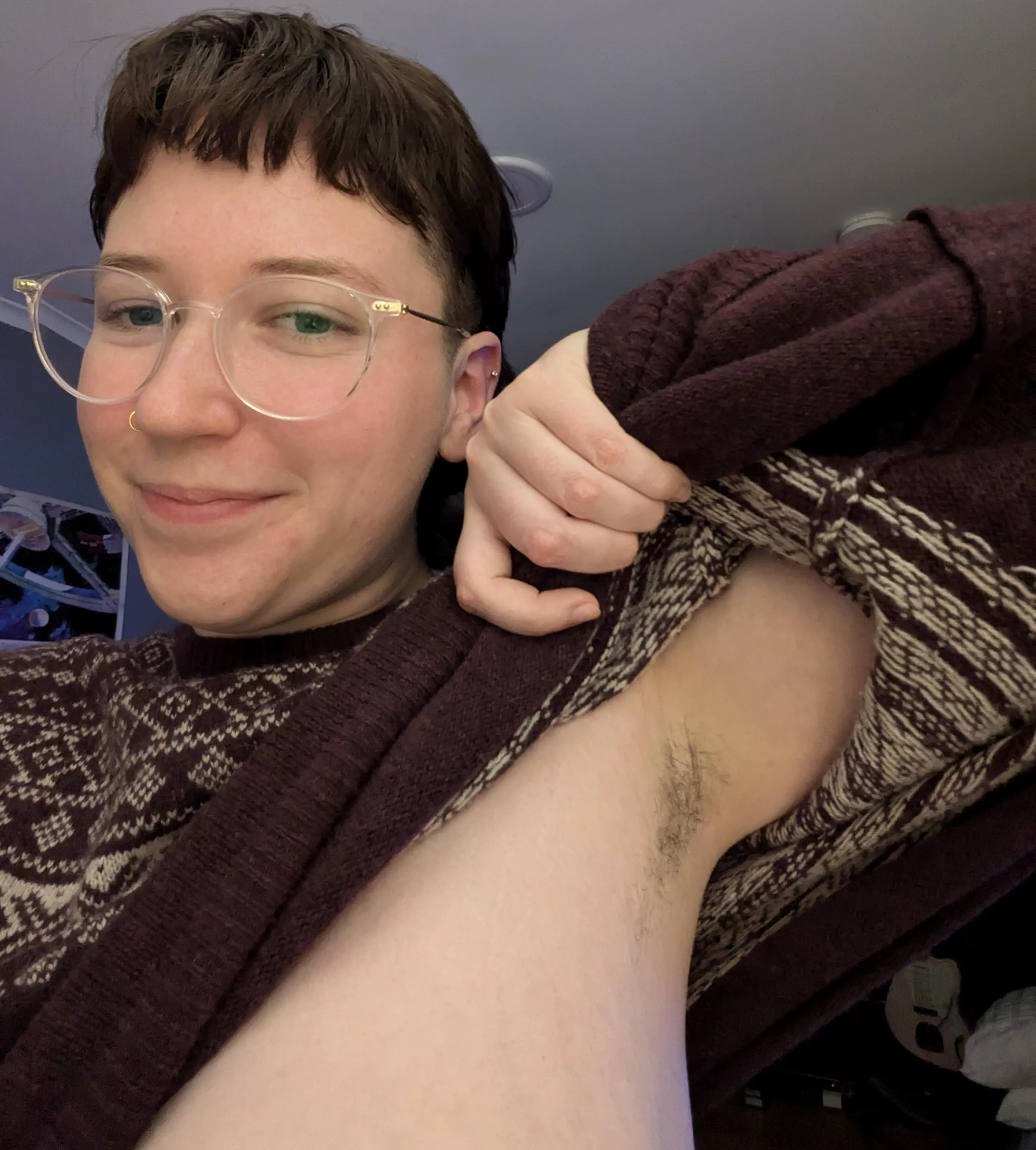 surprise under my sweater  posted by kirbykit