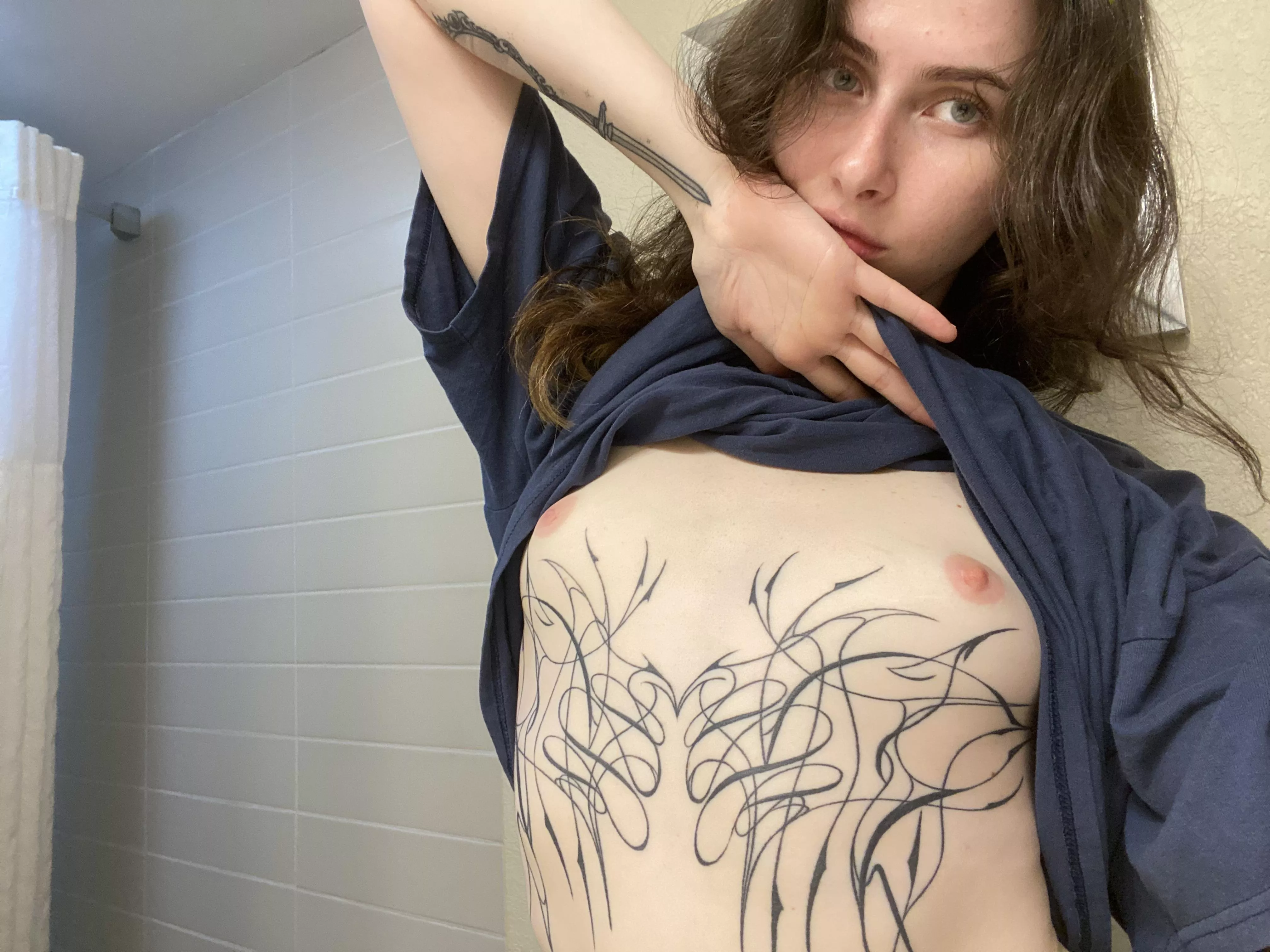  Will i look hotter if i tattoo those harts arround my nipples?? posted by anymoreofthatgumace