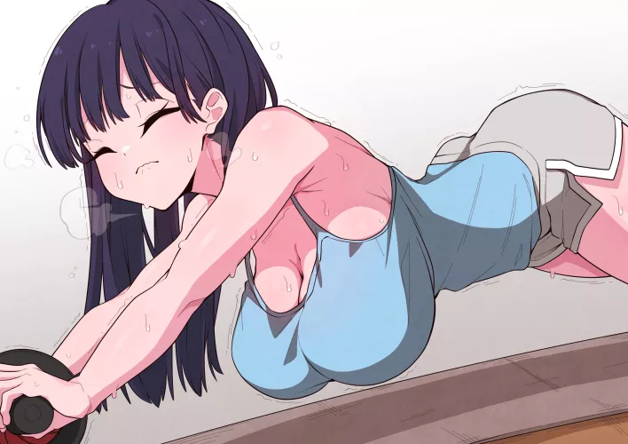 Anna Yamada Working Out In Tight Clothes  by Csxc