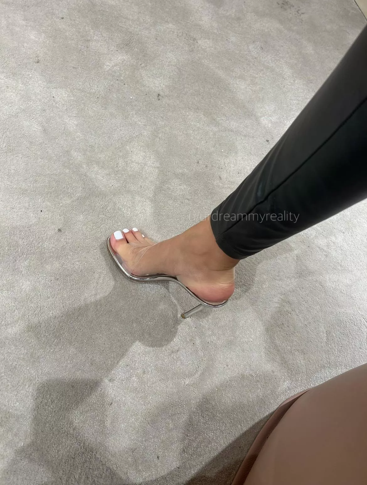 Clear heels for you to worship posted by urdreammyreality