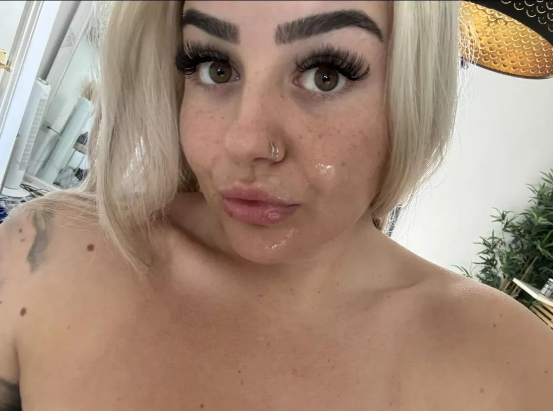 He missed my mouth oops  posted by Tattooedblond3