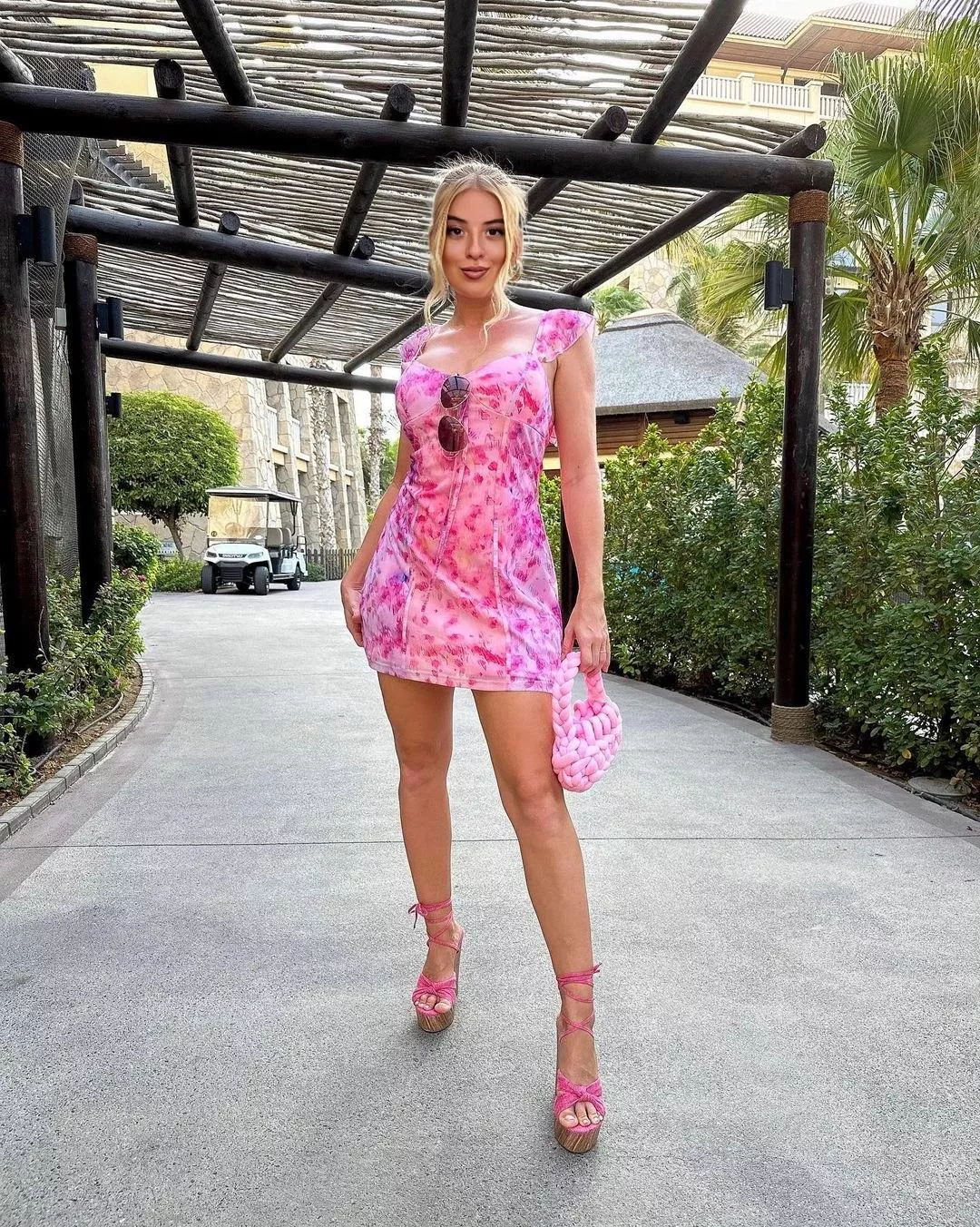 Pink marble Sweetheart Dress posted by BunnyyFunnyy