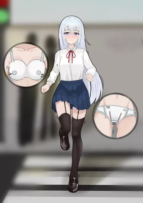 Running to not miss her unlocking appointment. by Stufff6969