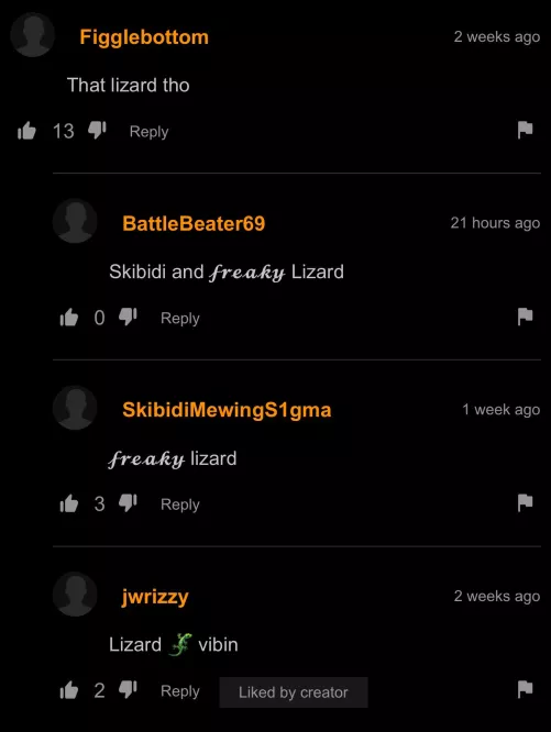 There was a lizard in the BG by McHampter_sandwich