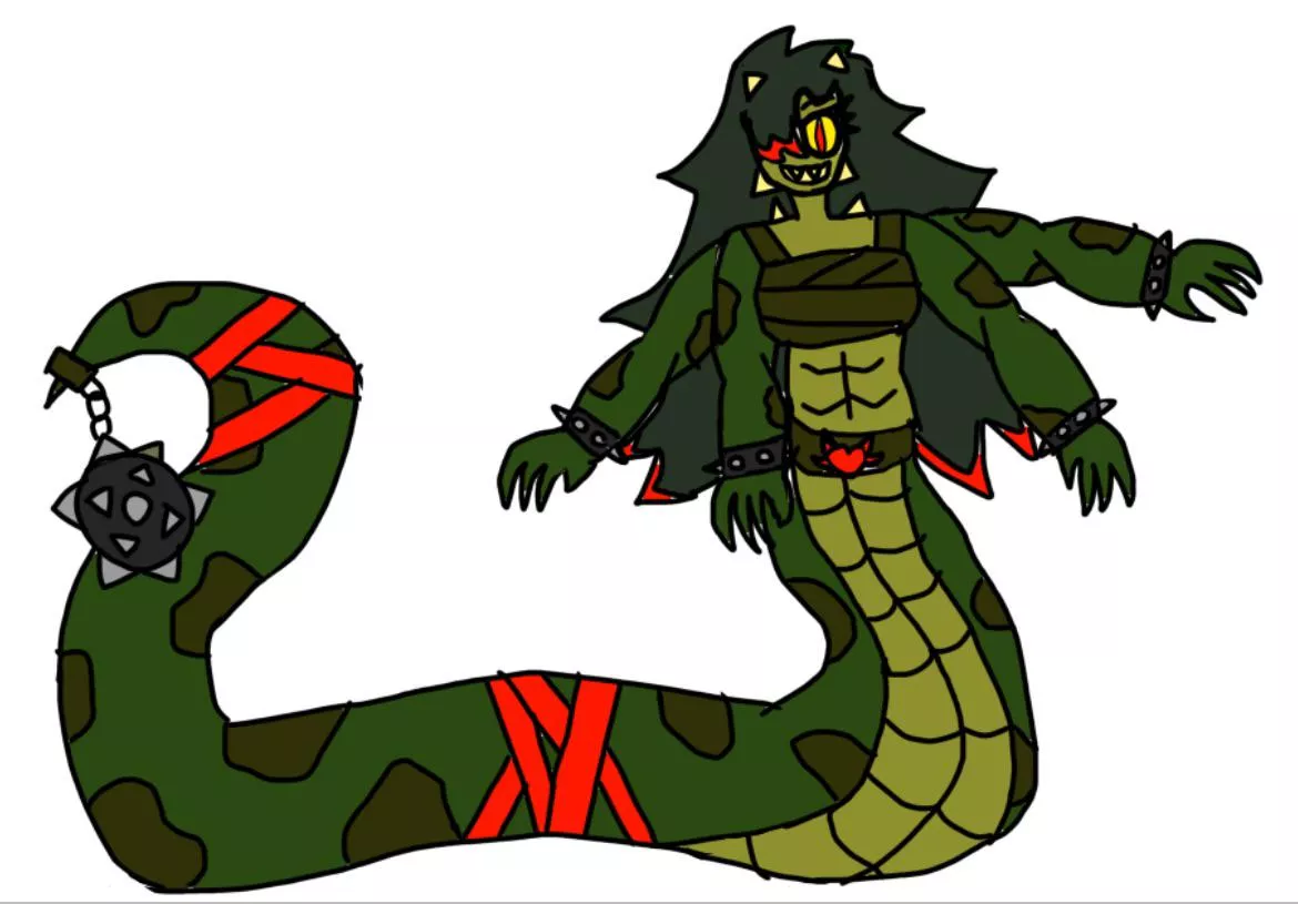 Titanaboa Wrestler OC  posted by Slyme-wizard