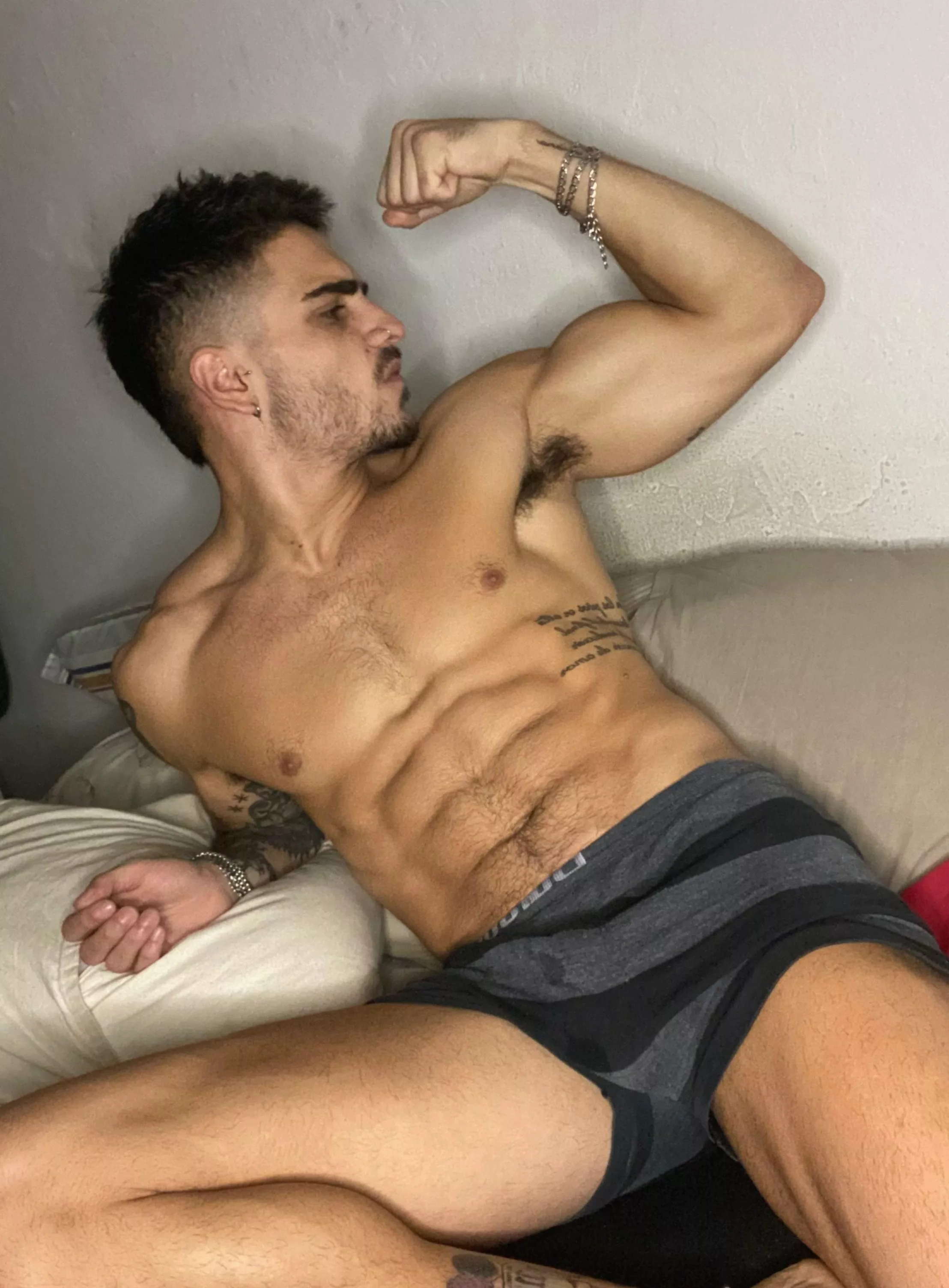 Up close and personal with my drenched pits. Who's thirsty?  posted by OlieTheKing