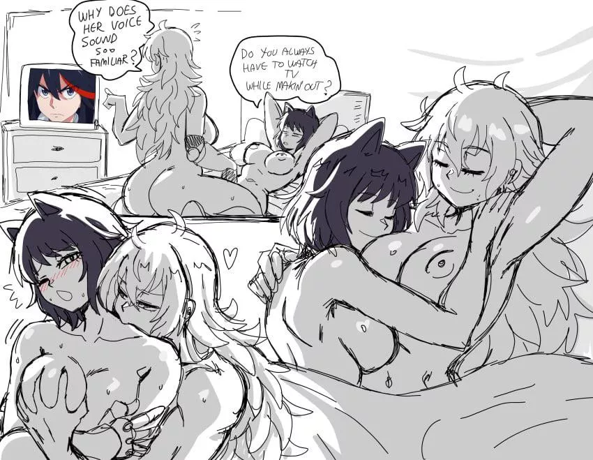 Yang and Blake ft Ryuko (lewdamone) posted by Omnidragon1