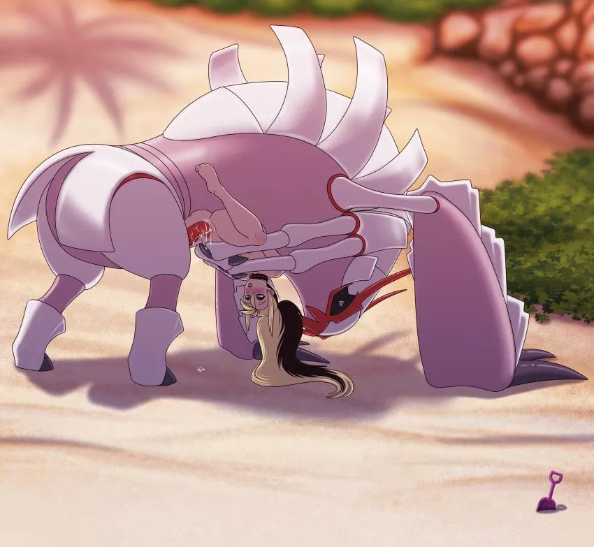 Beach day with golisopod! (feralcatalyst)  posted by PokeGirlChriz