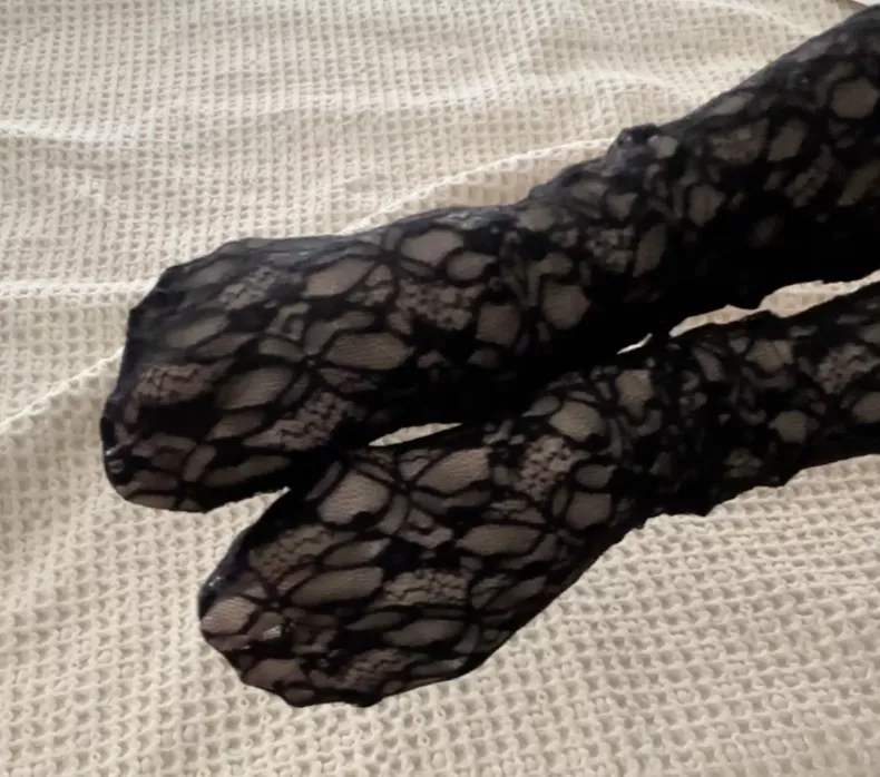 Bet you wish you knew what was under these little lace socks don't you? 😈 posted by Miserable-Height-782