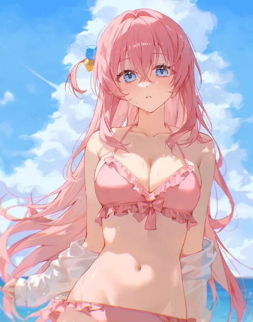 Bocchi at the Beach  by CheetahSperm18