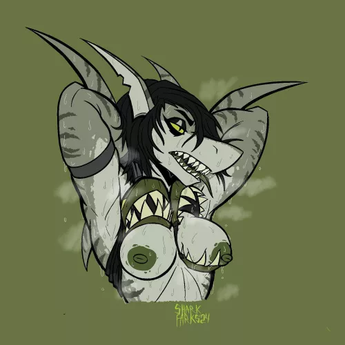 Cooling off [F] (Sharkfarks) by 5headedragon