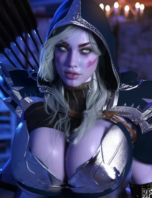 Drow Ranger (Rude Frog 3D)  by Cortxna