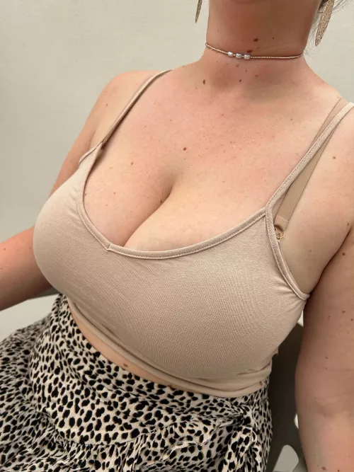 Huge cleavage in a simple top by germanbombshell