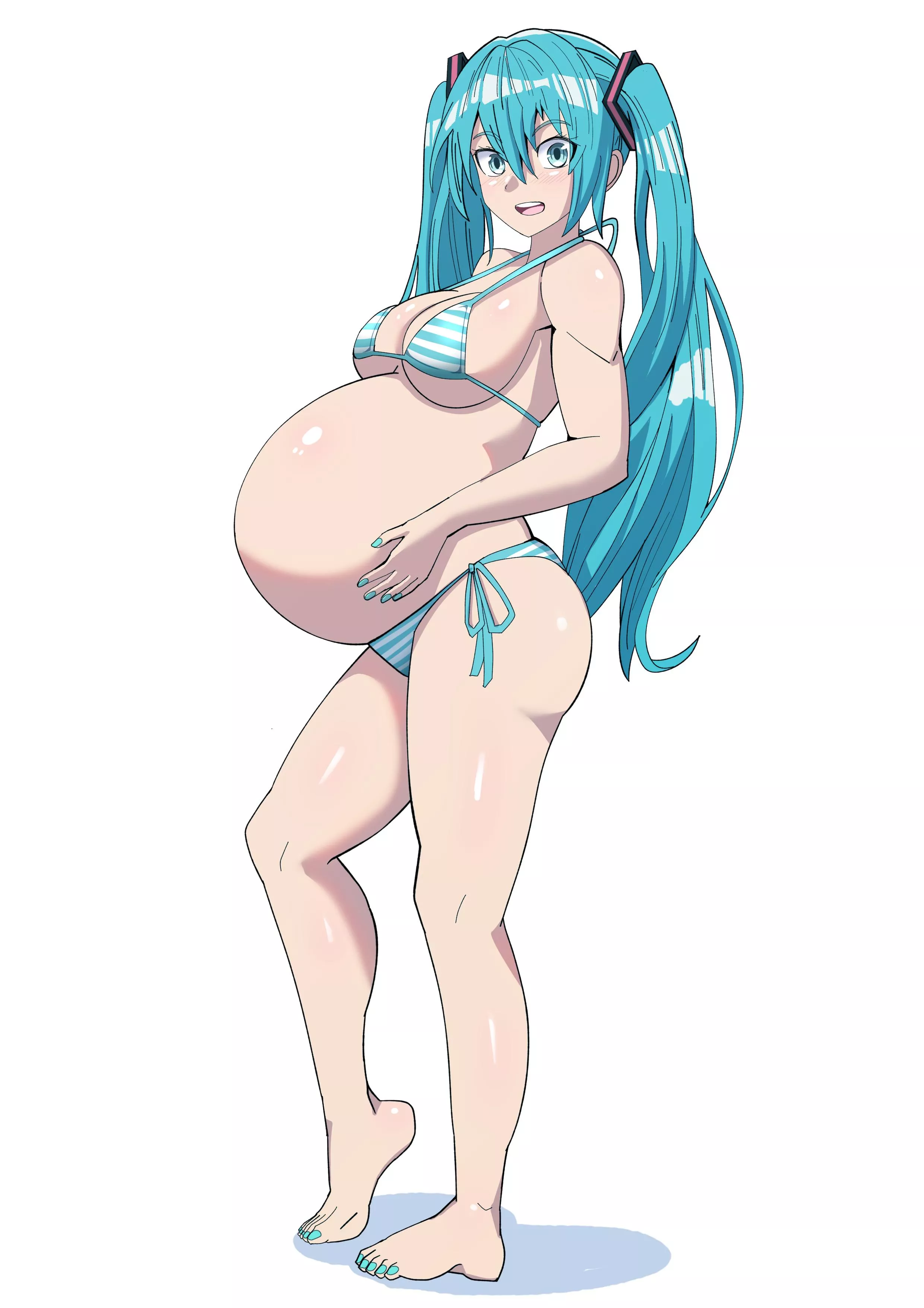 More Miku Preggo! posted by HeavyLancerthe8th