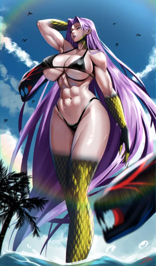 Muscle mommy Medusa by Cultural_Car_4195