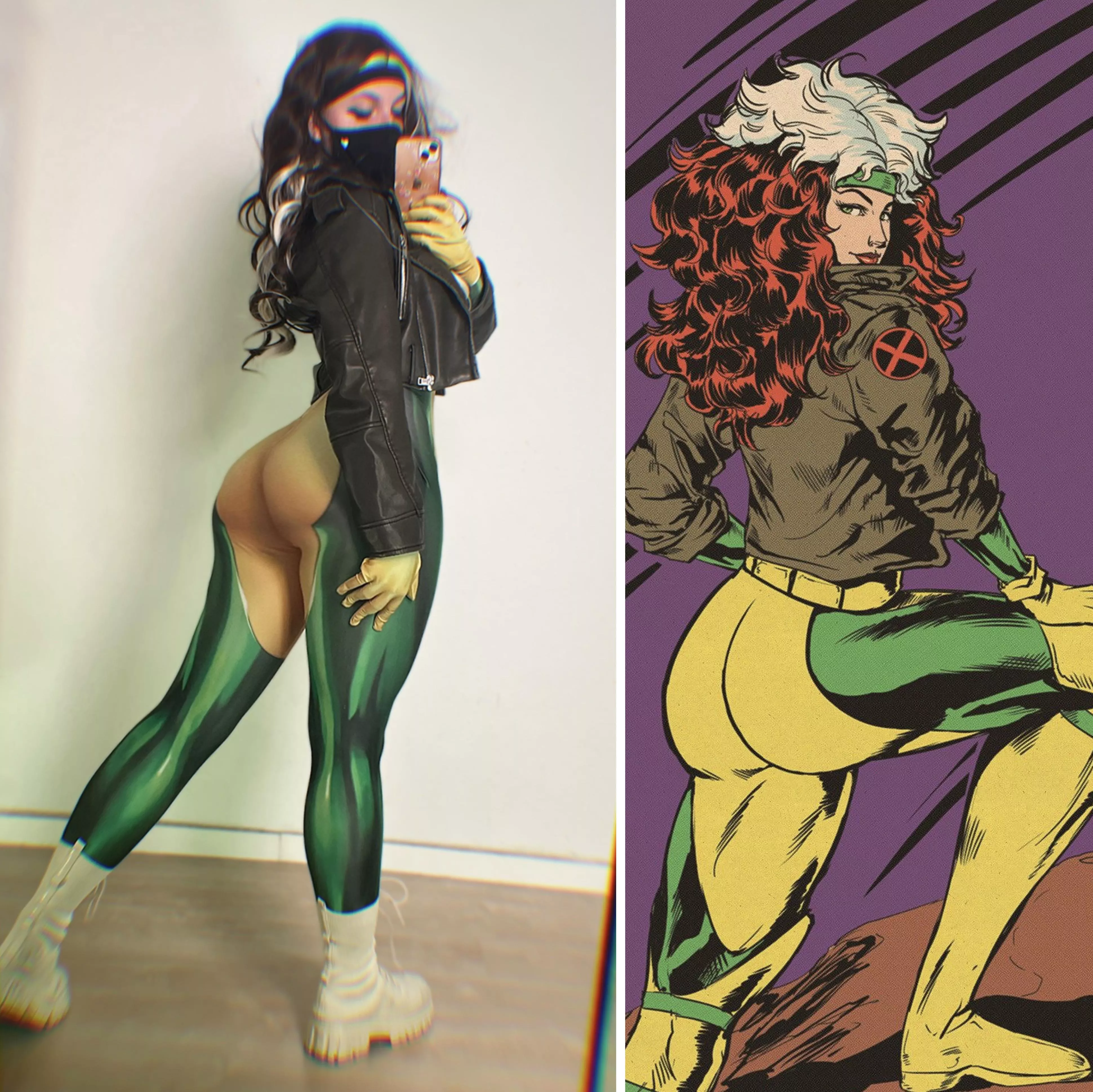 [Self] Left or right. I love to cosplay Rogue! posted by aureliabakerx