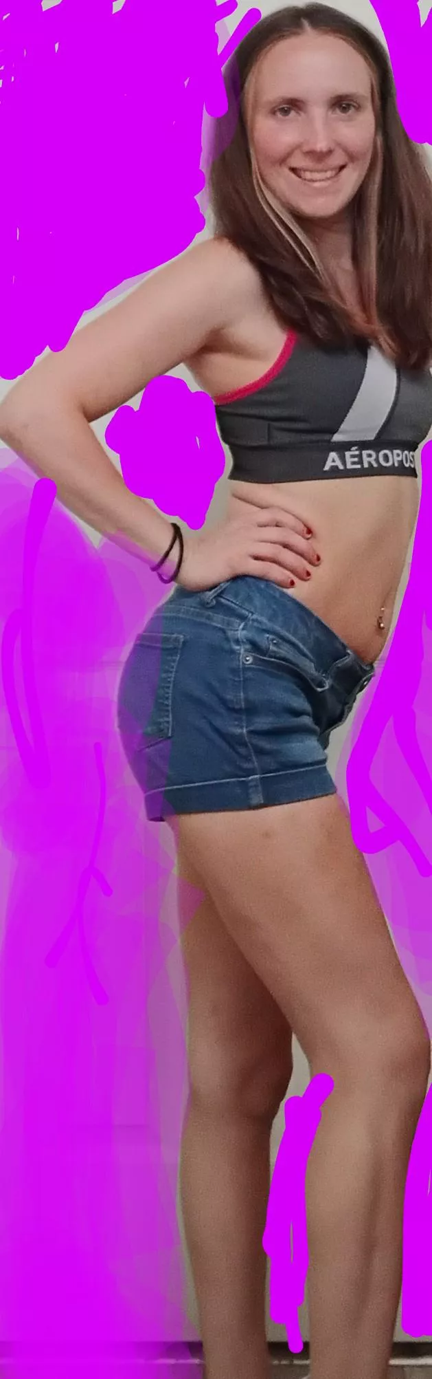 Working out in jean shorts! posted by Sassylady33