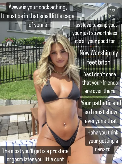 Worship my feet by FunCaption