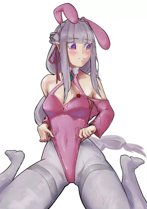 Bunny girl emilia by artico__