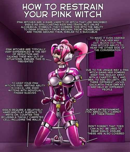 How to restrain your pink witch by SiarX