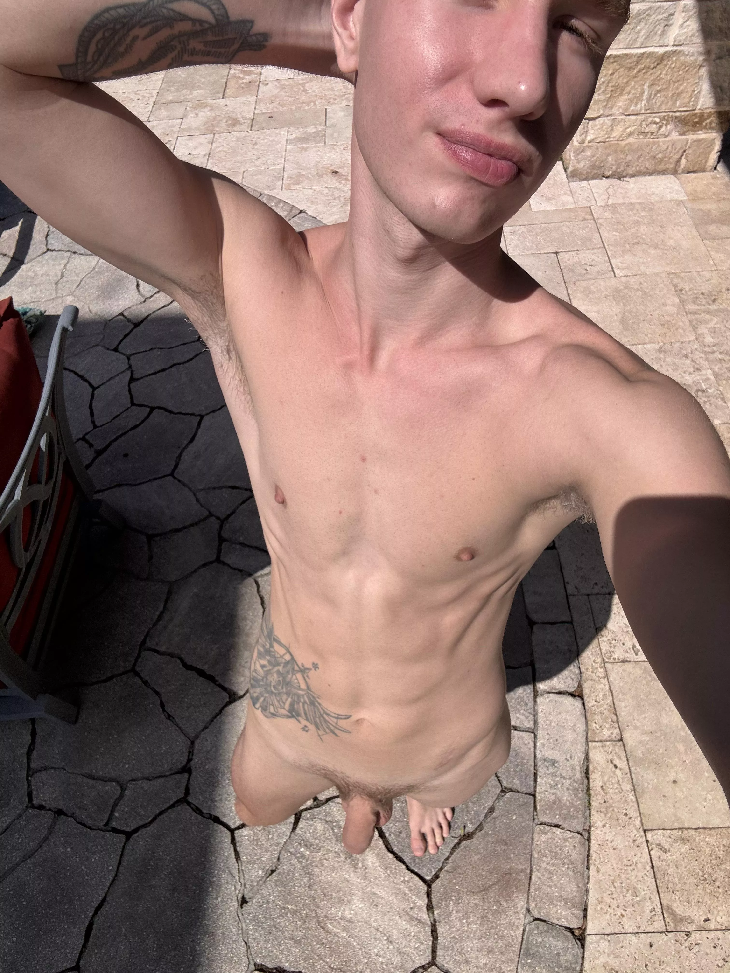 I prefer to sunbathe naked while walking around the hotel posted by InLoveWithPleasure