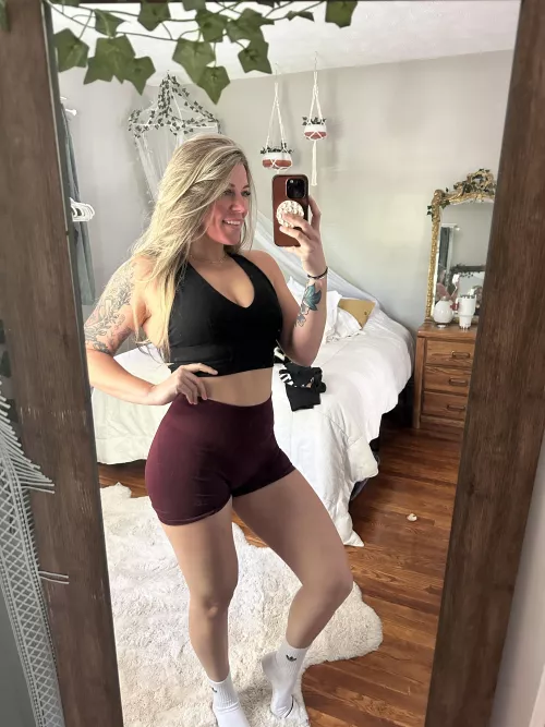 If I could, I would spend whole summer in this gym top by MotherMeaal