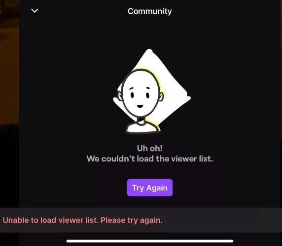 Is the viewer list unavailable for anyone else? by johnny_kos