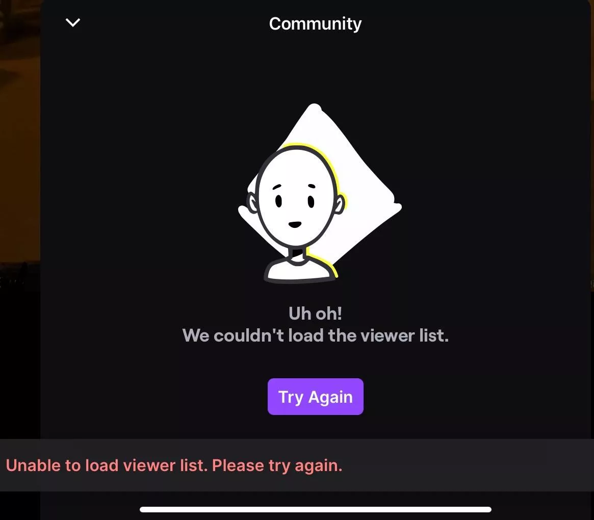 Is the viewer list unavailable for anyone else? posted by johnny_kos