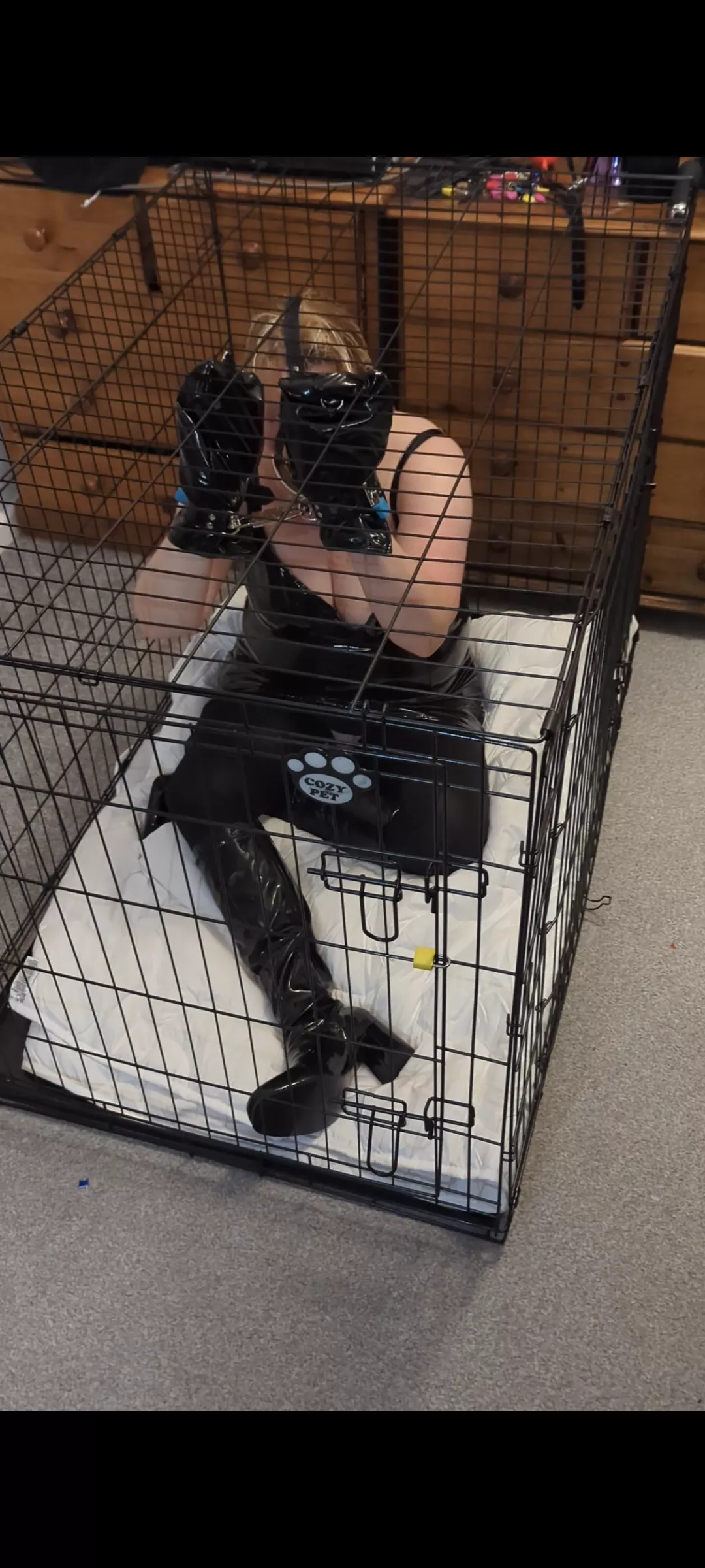 Not sure this is how Thumb cuffs were meant to be used.  posted by bondagefemale34