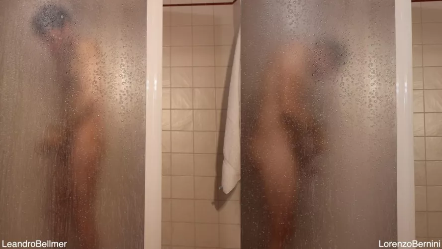 We both needed a shower after a good fucking session because we were covered in sweat and cum 🚿😁 by LeandroBellmer