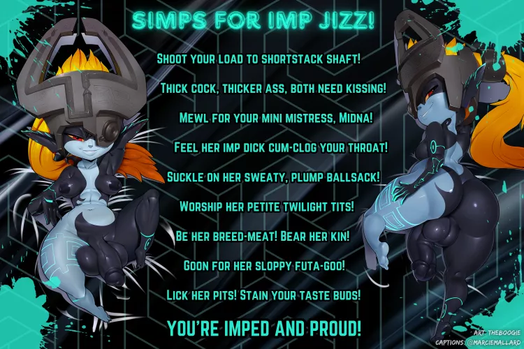 You've been IMPED!~ [Futanari] [Shortstack] [Gooning Encouragement] [Goon Post] [Credits in Caption] [Fantasy Raceplay] by MarcieMallard