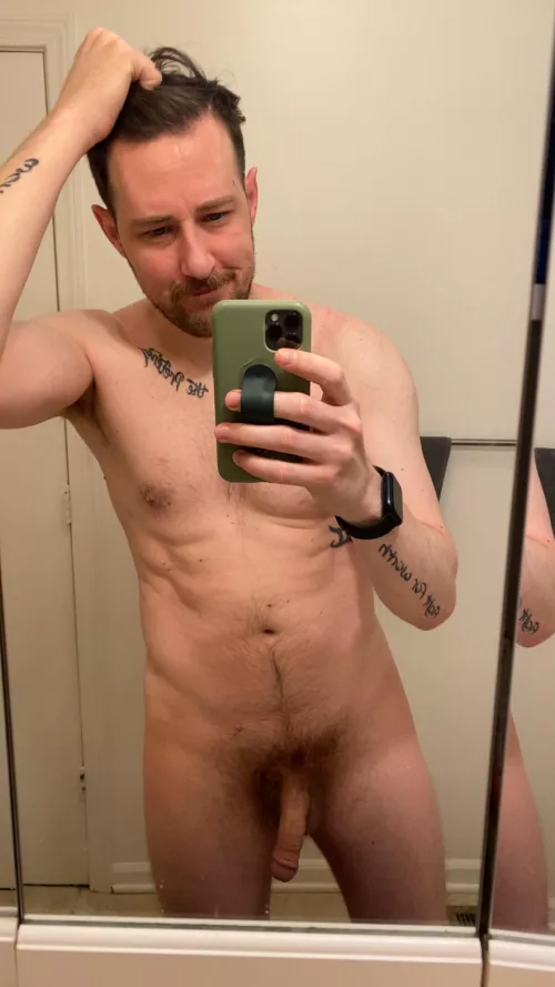 Can you spot the dried precum in my bush by Tat246squared