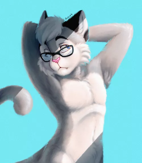 Cat stretch // Art by me [Q] by spacetank