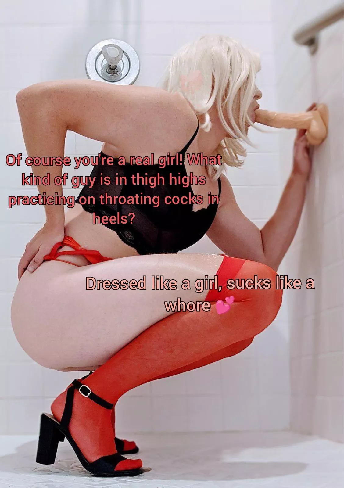 dressed like a girl 👧 sucks like a whore 😈 posted by allygagasparkles