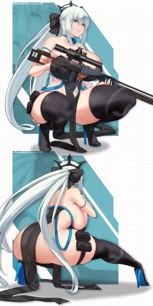 Morgan if she was a playable character in NIKKE by Emilia67