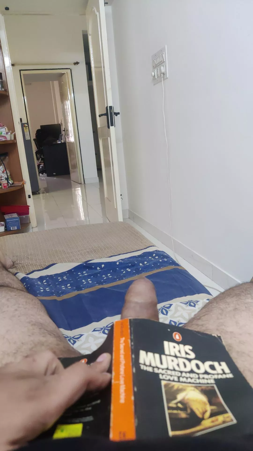 No, the book title coinciding with the picture is purely incidental  posted by jerkoffking69