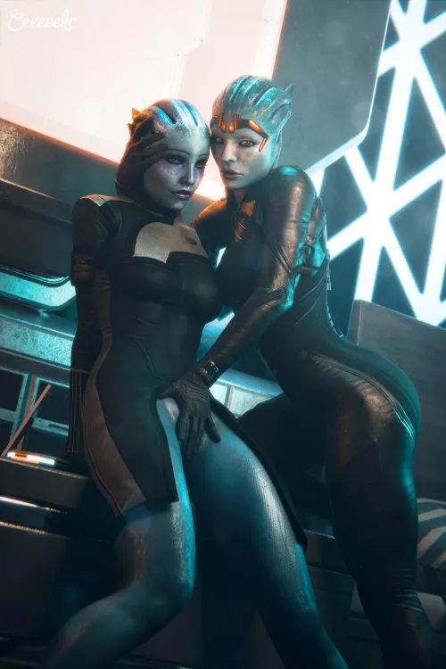 Samara & Liara (CEKC) by Kuro-Oji