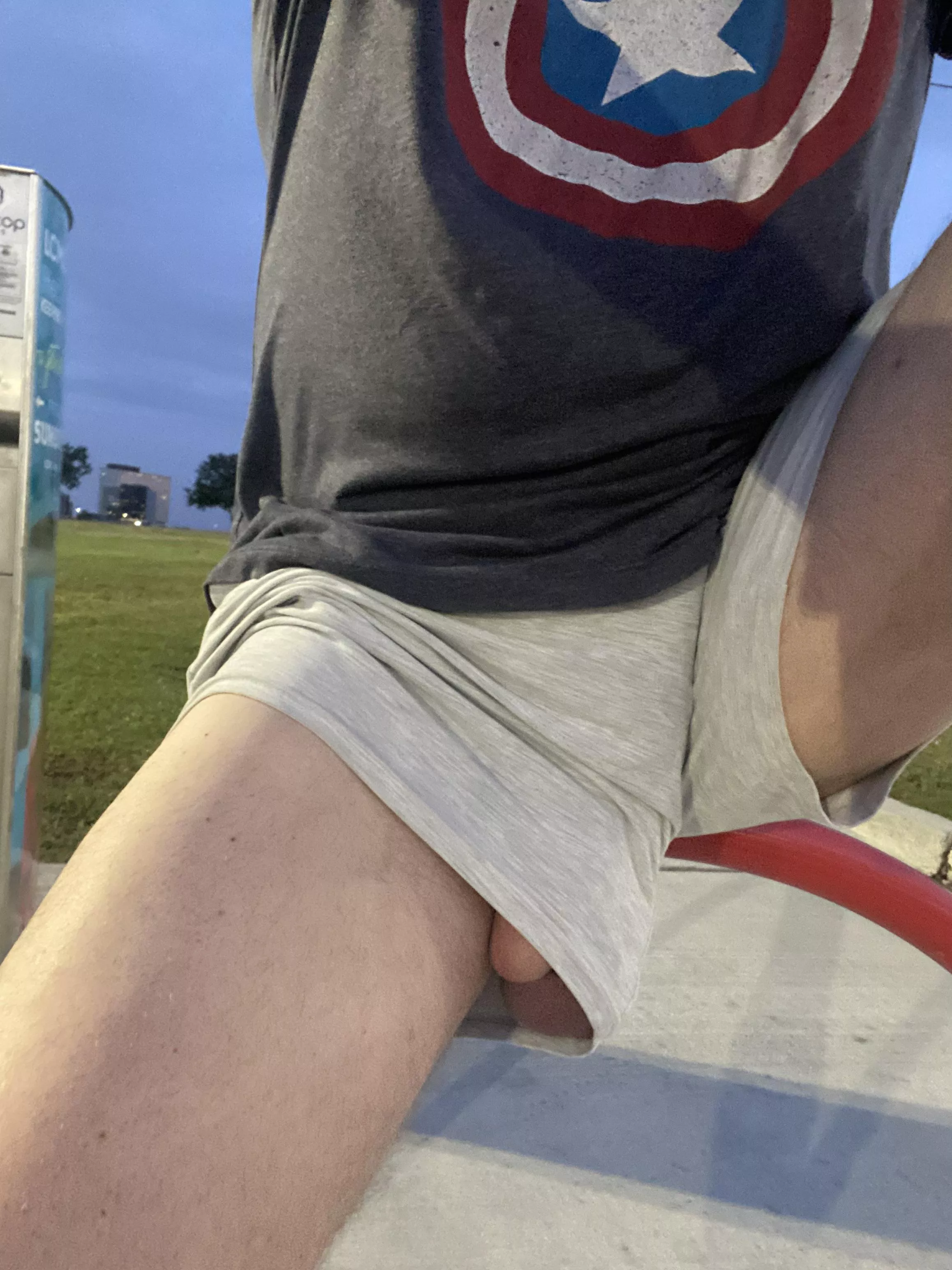 Taking a quick break on my morning walk.  posted by 504stretcher