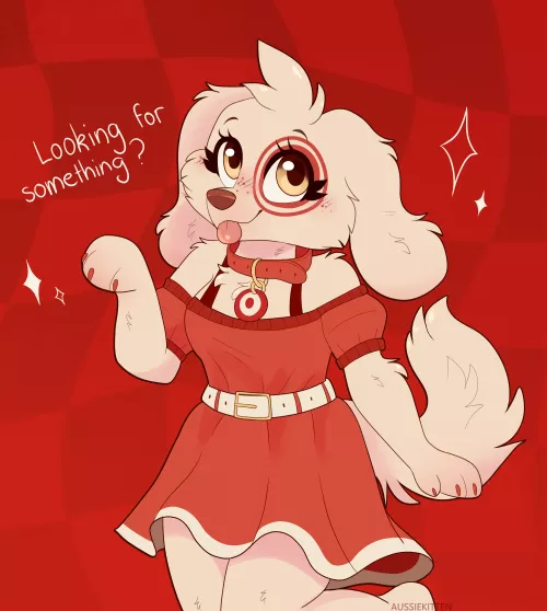 Target dog! [Fanart of/ idea of jayrnski on Twitter!] by Aussie_Kitten_
