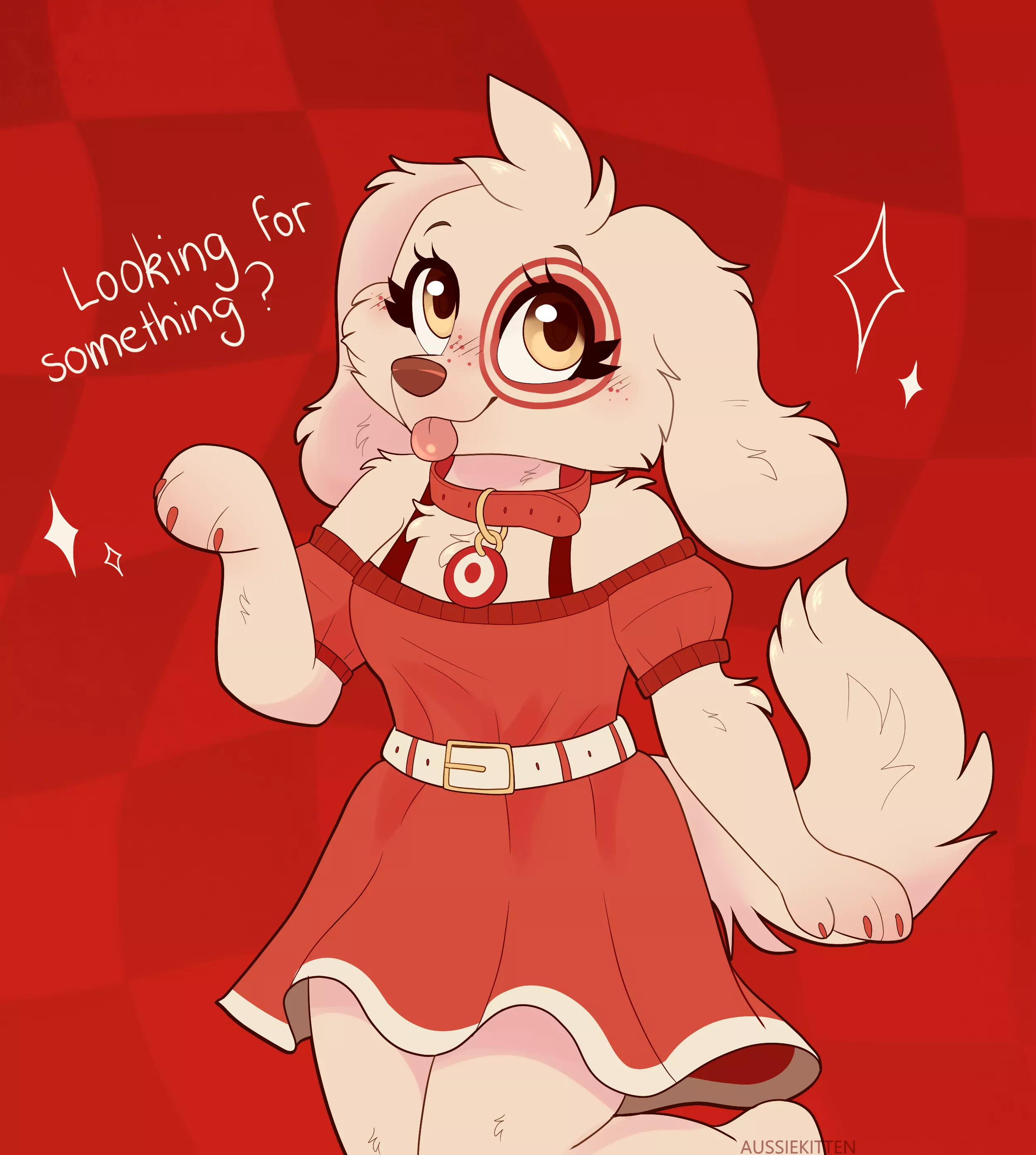 Target dog! [Fanart of/ idea of jayrnski on Twitter!] posted by Aussie_Kitten_
