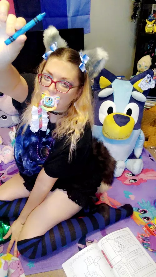 Bluey and me!! 💙 by lil_daisypop