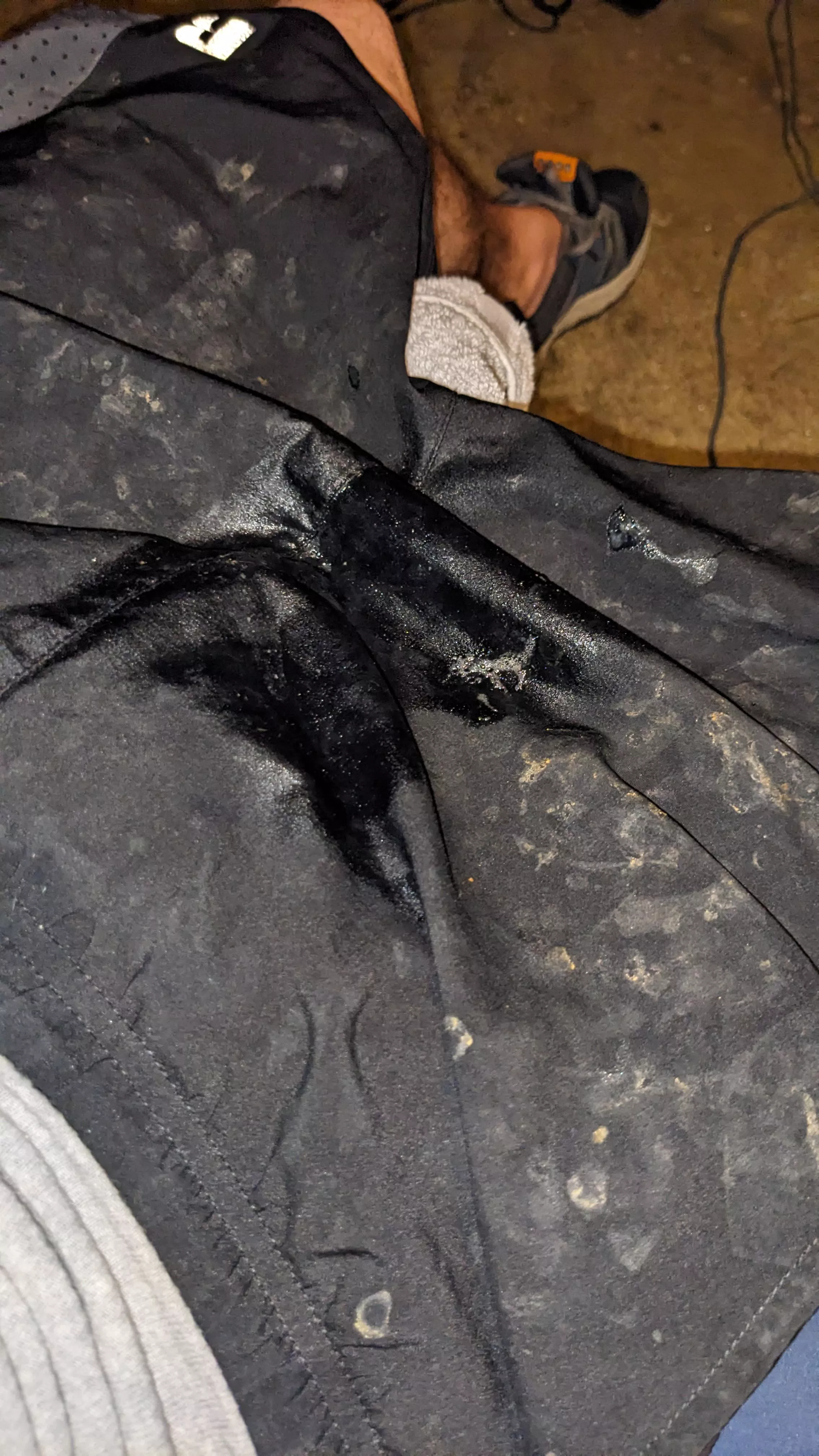 Decided to sit and drink and piss in my cum shorts. It was wonderful. Now I need to clean up. maybe.-delfly posted by delfly