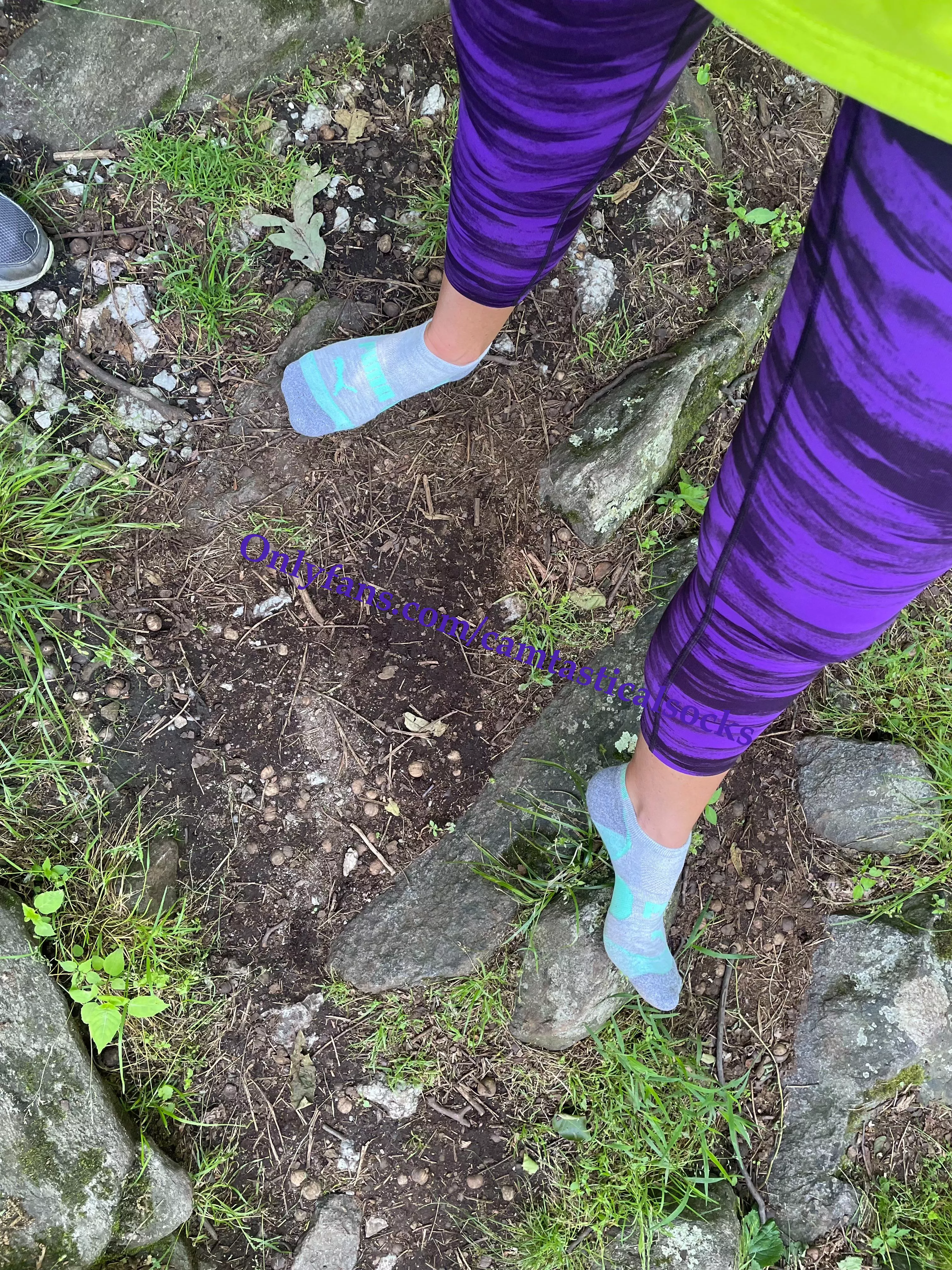 Early morning hike 🌳🌳 posted by camtasticalsocks