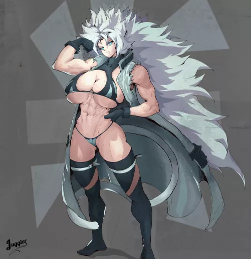 Hair and Muscle [@Sun_Juggler] by TheTMoneyMan